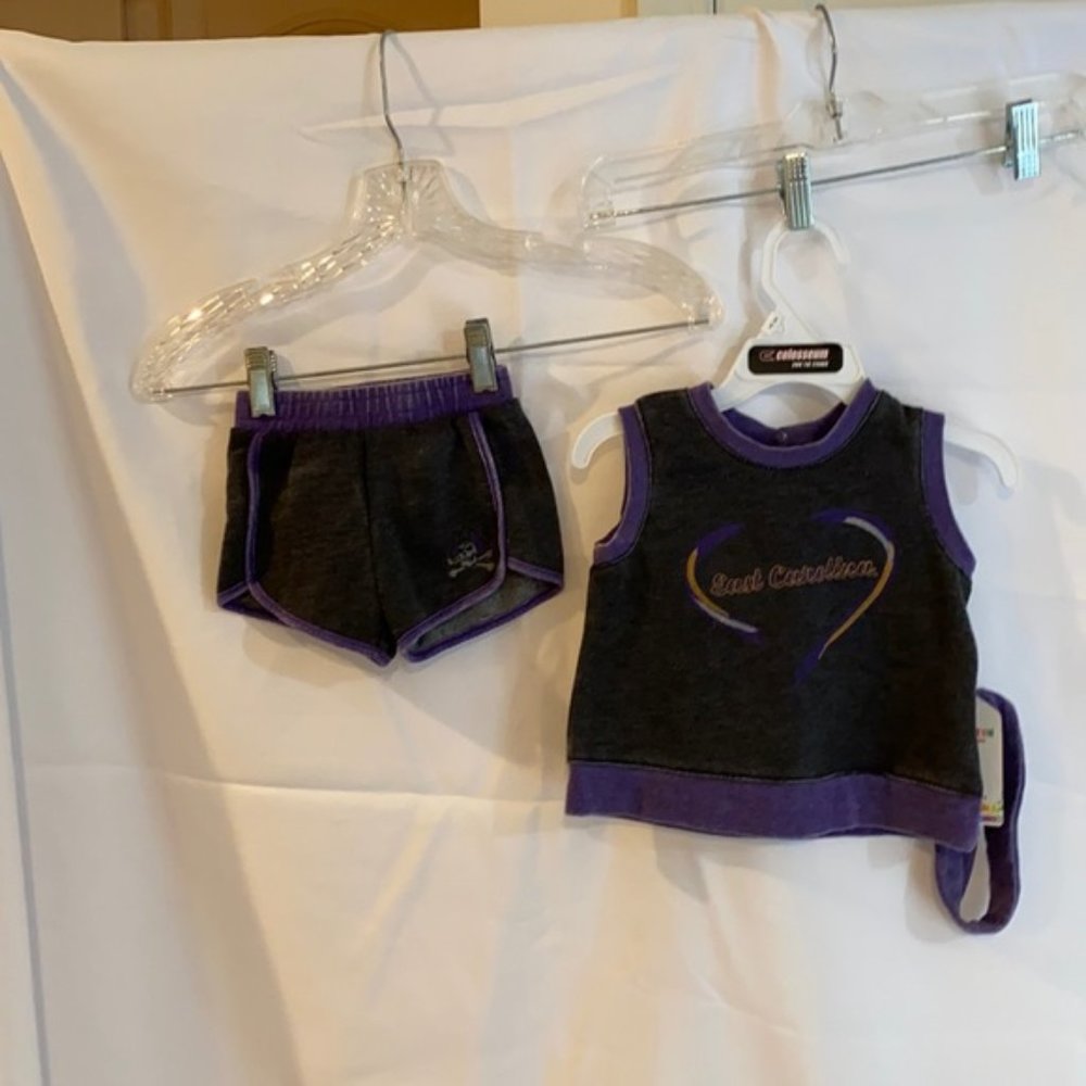 East Carolina Pirates Infant set size 6-12 months New